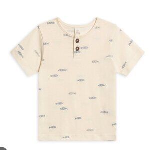 Colored Organics set-  joggers &Reef Short Sleeve Henley in Fish (rain + marino)